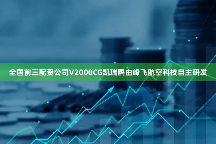 全国前三配资公司V2000CG凯瑞鸥由峰飞航空科技自主研发